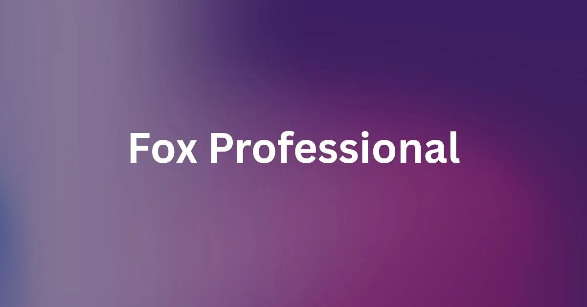 Fox Professional
